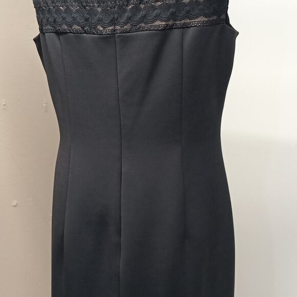 ANNE Klein chic sleeveless black dress lined sheath knee-length dress size 12 - Picture 4 of 14